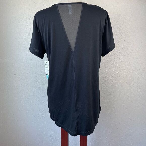 NWT Ideology Black Short Sleeve Performance T-Shirt Size L - Picture 5 of 7